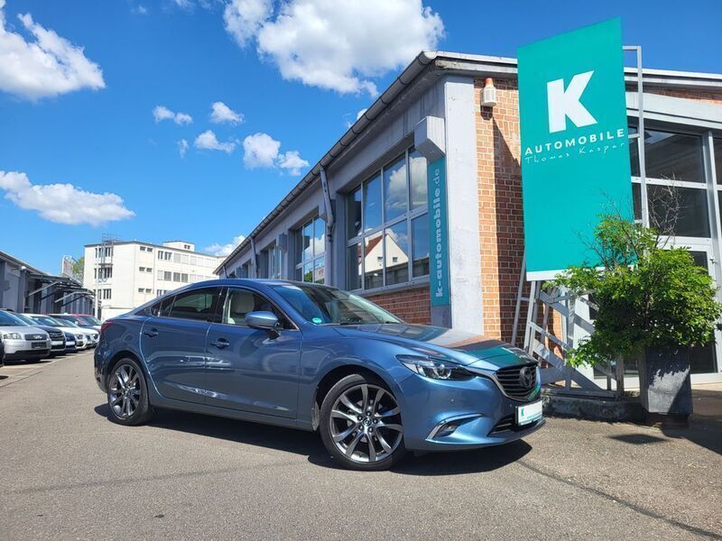 Blau Gebraucht 2017 Mazda 6 Sports-Line Limousine | 15.980 € (Fairer Preis) - Bild 1/4