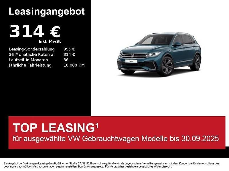 Nightshade blue metallic Gebraucht 2024 VW Tiguan R-line SUV | 36.220 € (Guter Preis) - Bild 1/3