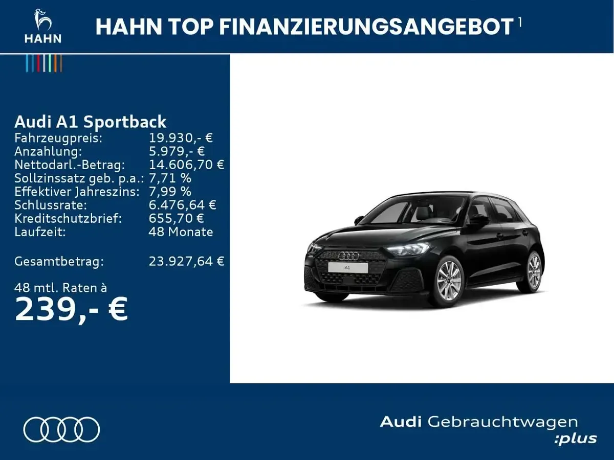 Gebraucht Audi A1 95 PS (69 kW) 2023 Mythosschwarz metallic SUV
