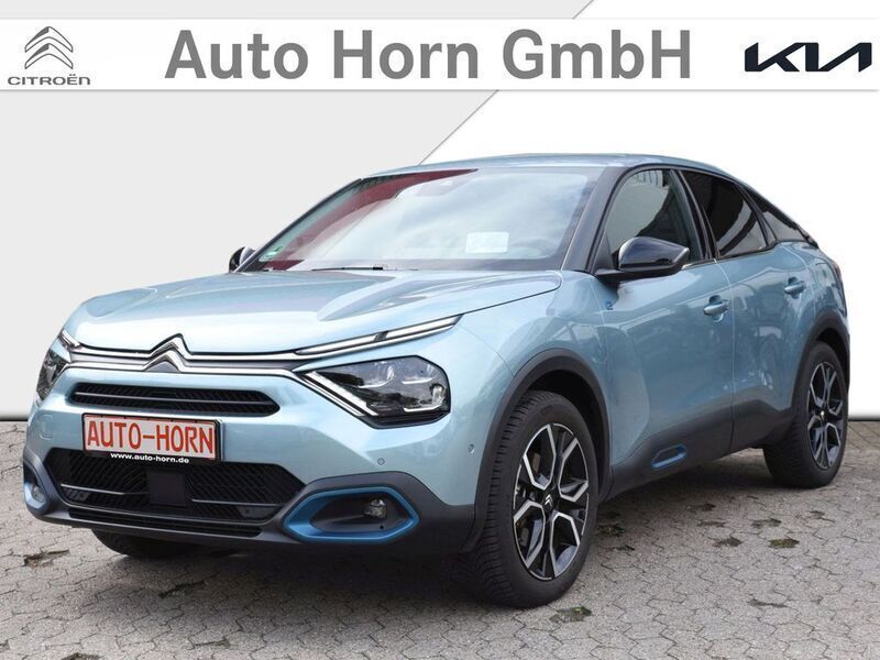 Islandblau metallic Gebraucht 2023 Citroën e-C4 Shine Limousine | 22.990 € (Fairer Preis) - Bild 1/4