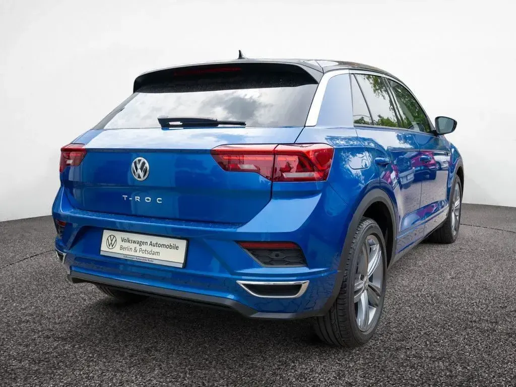 Gebraucht VW T-Roc Sport 150 PS (110 kW) 2020 Ravennablau metallic/schwarz SUV