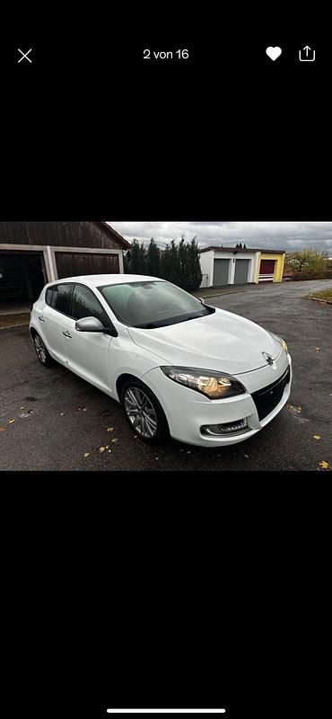 Weiß Gebraucht 2013 Renault Mégane GT Line GT-Line Limousine | 4.800 € (Guter Preis) - Bild 1/4