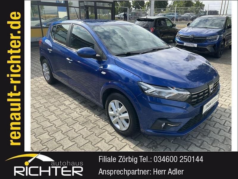 Blau Gebraucht 2022 Dacia Sandero Comfort Kleinwagen | 13.495 € (Fairer Preis) - Bild 1/4