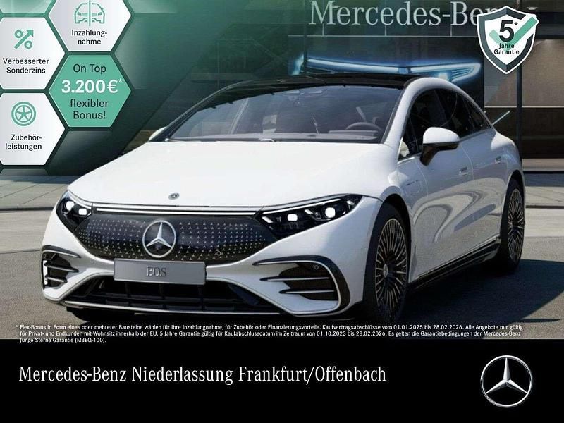Weiß Gebraucht 2022 Mercedes EQS450+ AMG Limousine | 60.990 € (Fairer Preis) - Bild 1/3