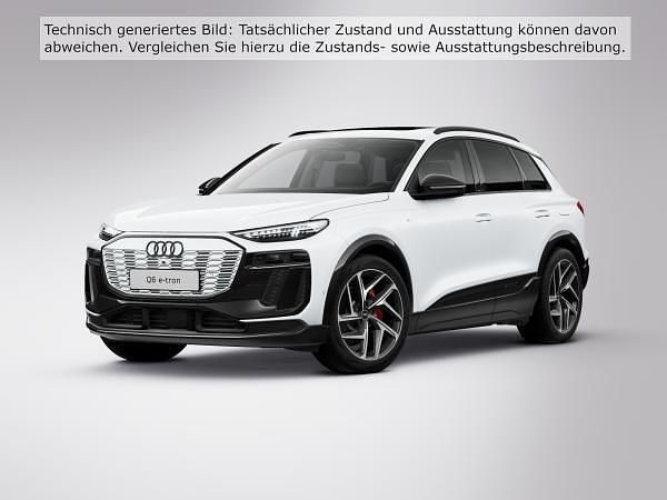 Weiß (gletscherweiß metallic) Gebraucht 2025 Audi Q6 e-tron S-Line SUV | 58.556 € (Superpreis) - Bild 1/4