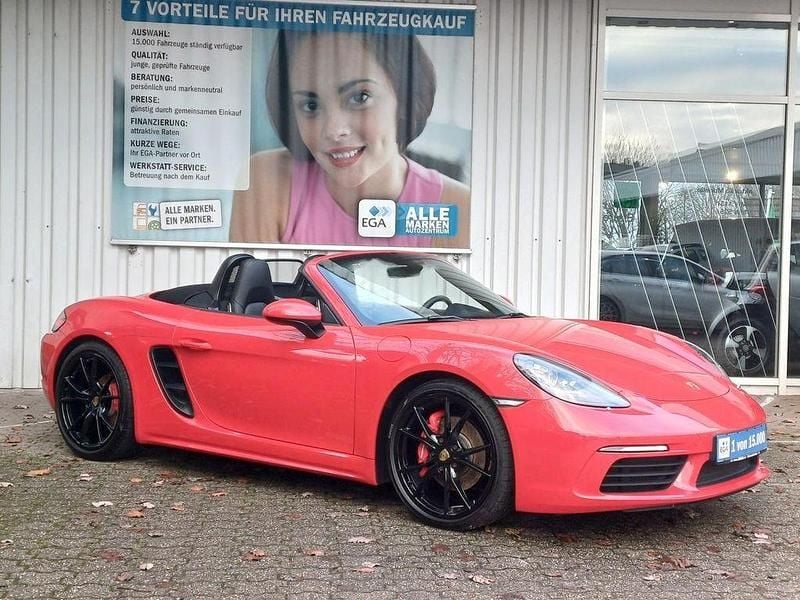 Rot Gebraucht 2018 Porsche 718 Boxster S Cabrio | 54.477 € (Guter Preis) - Bild 1/4