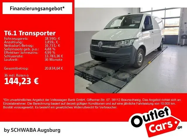 Usata VW Transporter 150 CV (110 kW) 2021 Bianco Furgone