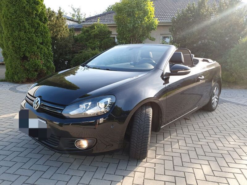 Schwarz Gebraucht 2013 VW Golf Cabriolet Exclusive Cabrio | 7.699 € (Guter Preis) - Bild 1/4