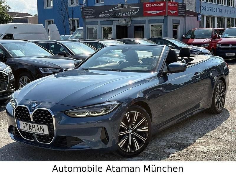 Arctic race blue Gebraucht 2021 BMW 420 Sport Line Cabrio | 33.600 € (Fairer Preis) - Bild 1/4