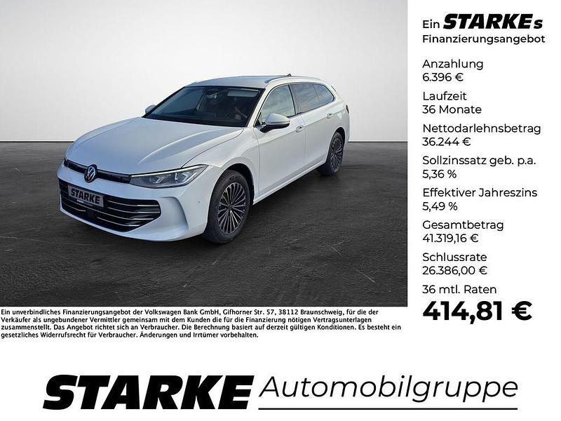 Weiß (pure white) Neu 2025 VW Passat Elegance Kombi | 42.640 € (Superpreis) - Bild 1/4