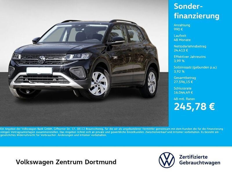 Deep black perleffekt Gebraucht 2024 VW T-Cross Life SUV | 25.291 € (Fairer Preis) - Bild 1/4