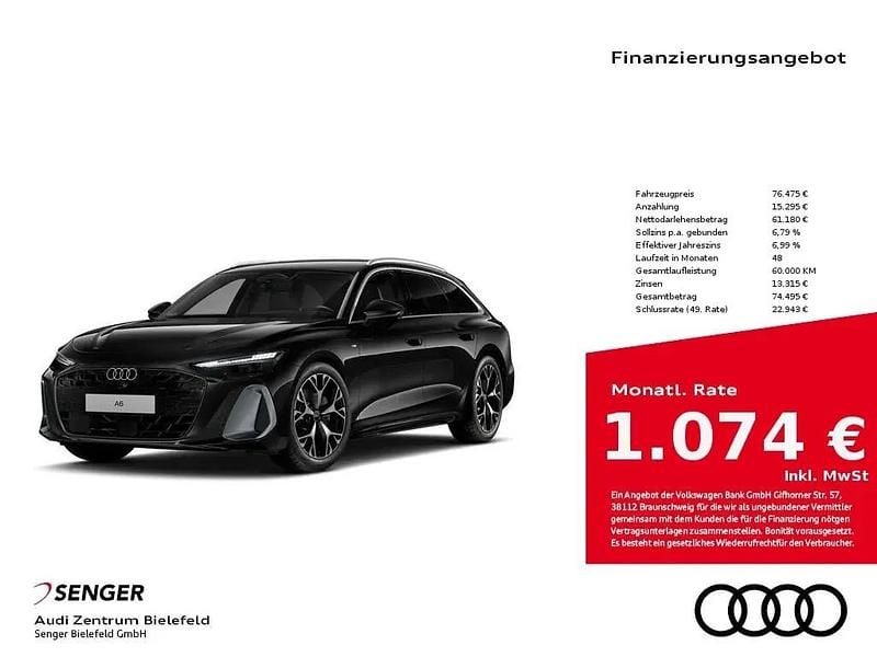 Mythosschwarz Neu 2025 Audi A6 Sport Kombi | 76.475 € (Superpreis) - Bild 1/1