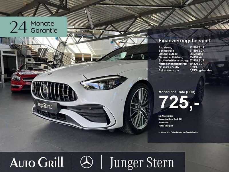Designo mysticweiss 2 bright Gebraucht 2024 Mercedes C43 AMG AMG Kombi | 62.490 € (Fairer Preis) - Bild 1/4