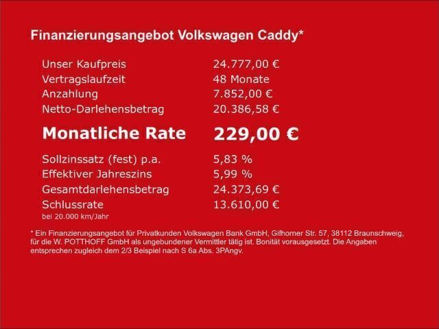 Weiss Gebraucht 2023 VW Caddy Van / Kleinbus | 24.777 € (Guter Preis) - Bild 1/1
