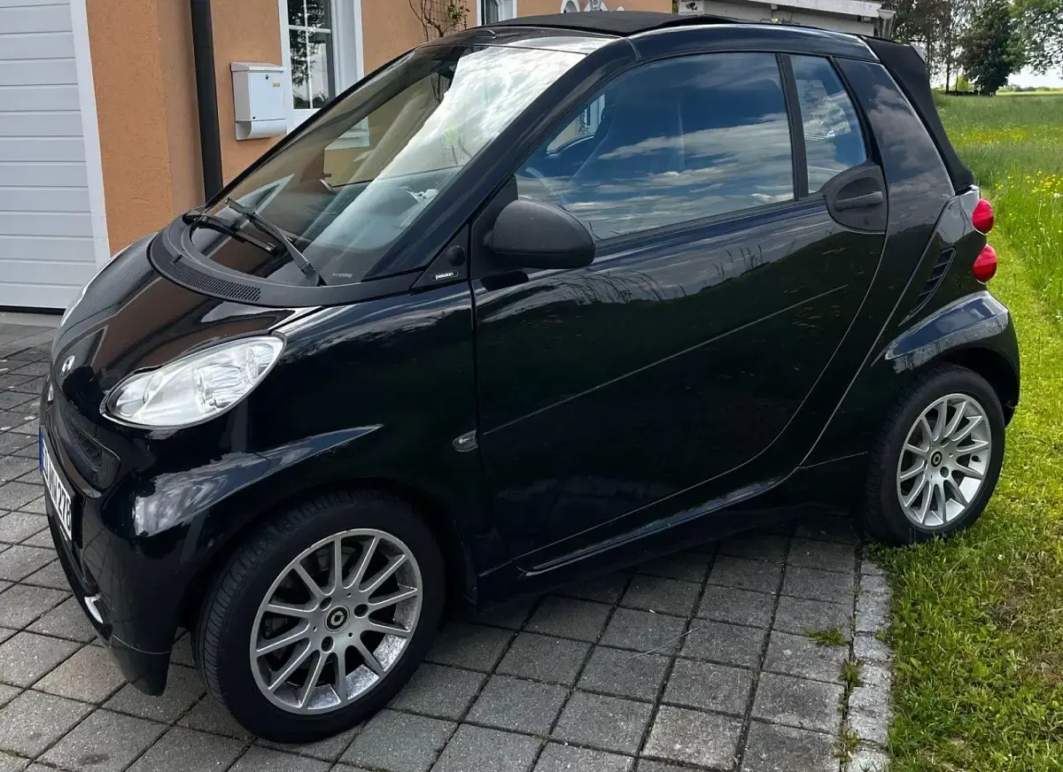 Brugt Smart ForTwo Cabrio Passion 71 HK (52 kW) 2012 Sort Cabriolet