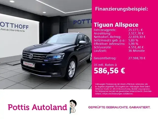 Gebraucht VW Tiguan Allspace Highline 220 PS (161 kW) 2018 SUV