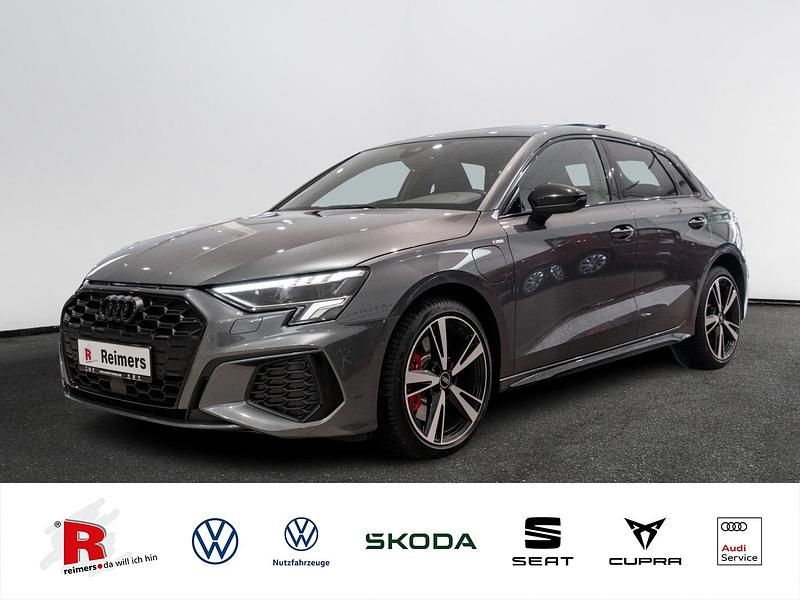 Grau Gebraucht 2022 Audi A3 Sportback e-tron S-Line Kleinwagen | 31.990 € (Teuer) - Bild 1/4