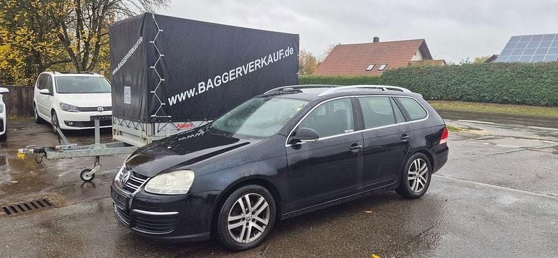 Schwarz Gebraucht 2009 VW Golf VI Sportline Kombi | 1.390 € - Bild 1/4