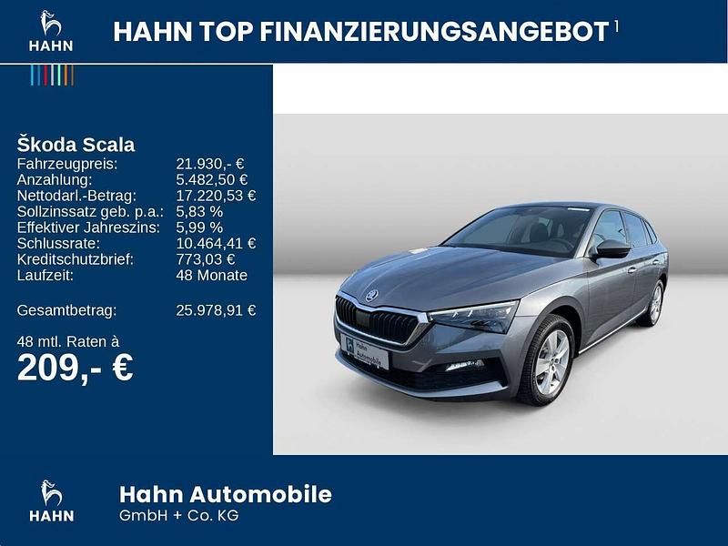Gebraucht Skoda Scala Style 150 PS (110 kW) 2023 Graphitegrau metallic Kleinwagen
