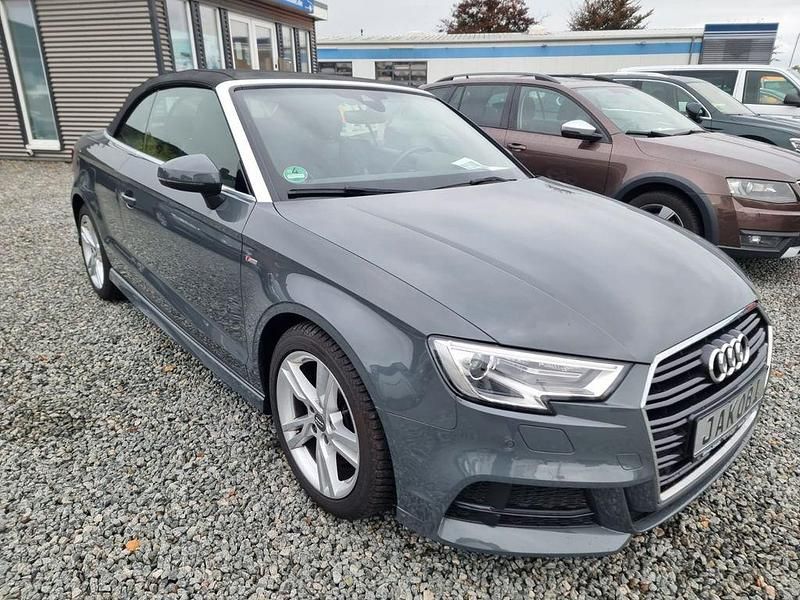 Grau Gebraucht 2018 Audi A3 Cabriolet S-Line Cabrio | 20.990 € (Fairer Preis) - Bild 1/4