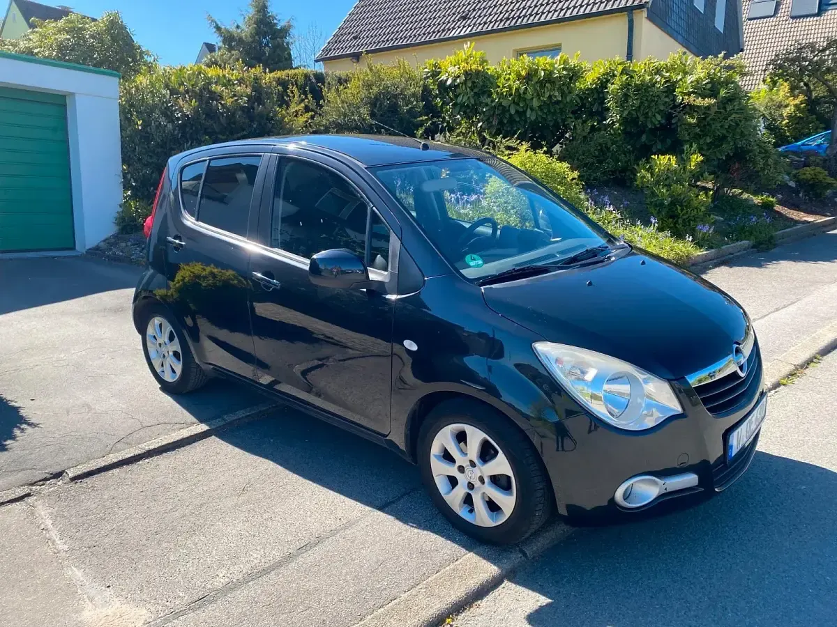 Gebraucht Opel Agila 2009 Schwarz Kleinwagen
