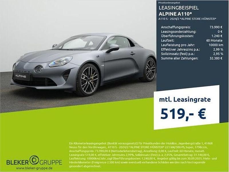 Grau Neu 2025 Alpine A110 Coupé | 73.990 € (Fairer Preis) - Bild 1/3