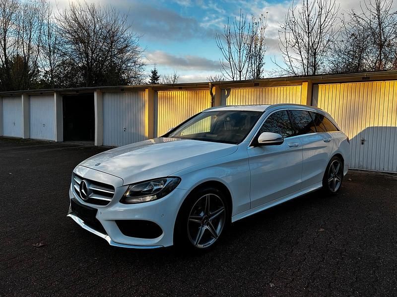 Weiß Gebraucht 2016 Mercedes C250 AMG line Kombi | 14.500 € (Superpreis) - Bild 1/4