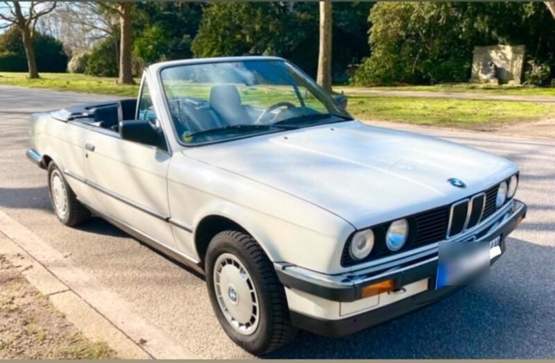 Weiß Gebraucht 1988 BMW 320 Cabriolet Basis Cabrio | 23.500 € - Bild 1/4