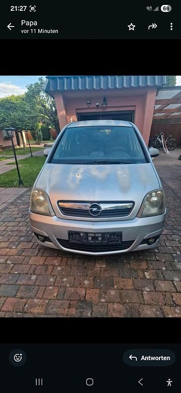 Gebraucht Opel Meriva 105 PS (77 kW) 2008 Silber Van / Kleinbus