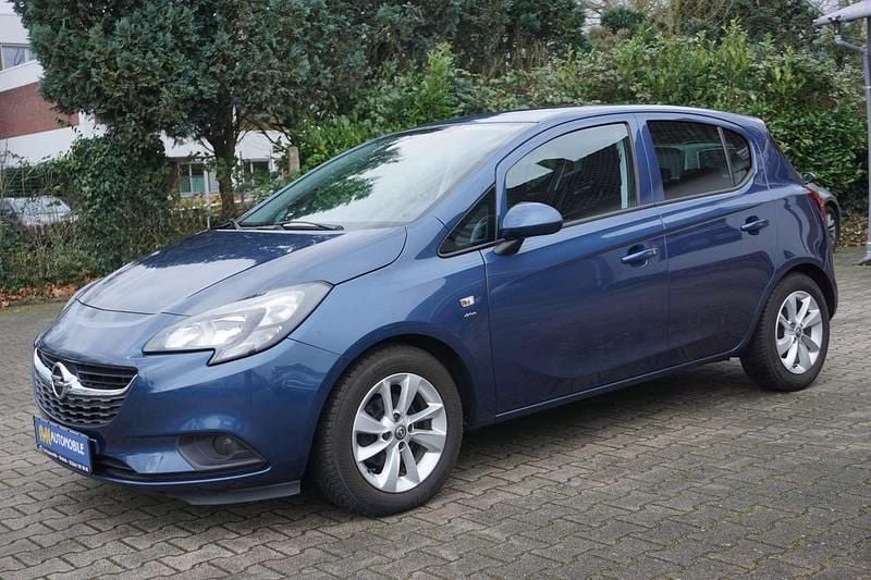 Nacht blau met Gebraucht 2015 Opel Corsa drive Kleinwagen | 6.499 € (Fairer Preis) - Bild 1/4