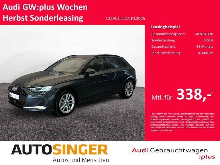 Manhattangrau metallic Gebraucht 2024 Audi A3 Sportback Advanced Plus Limousine | 34.870 € (Fairer Preis) - Bild 1/4