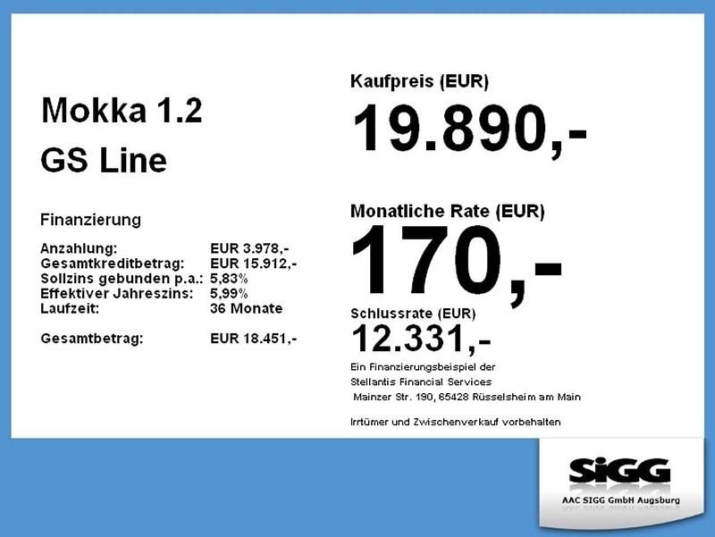 Gebraucht Opel Mokka GS Line 131 PS (96 kW) 2023 Lack weiss banquise/typ aussen SUV