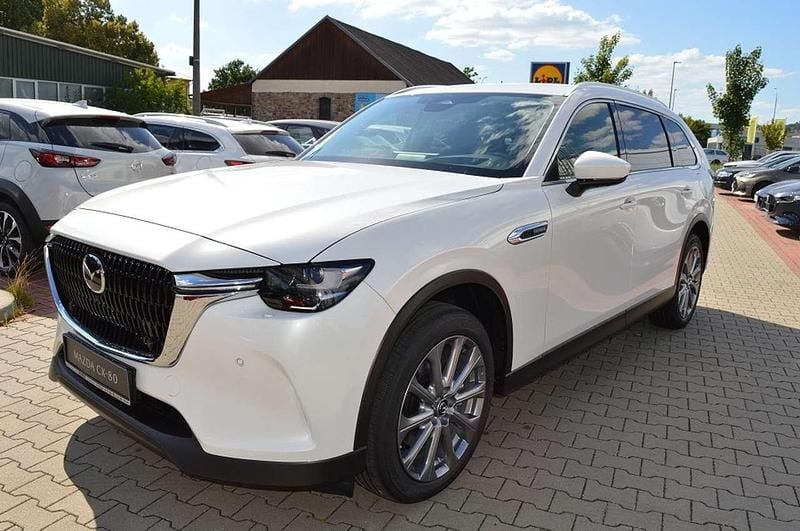 Rhodium white Neu 2025 Mazda CX-80 SUV | 56.230 € (Superpreis) - Bild 1/4