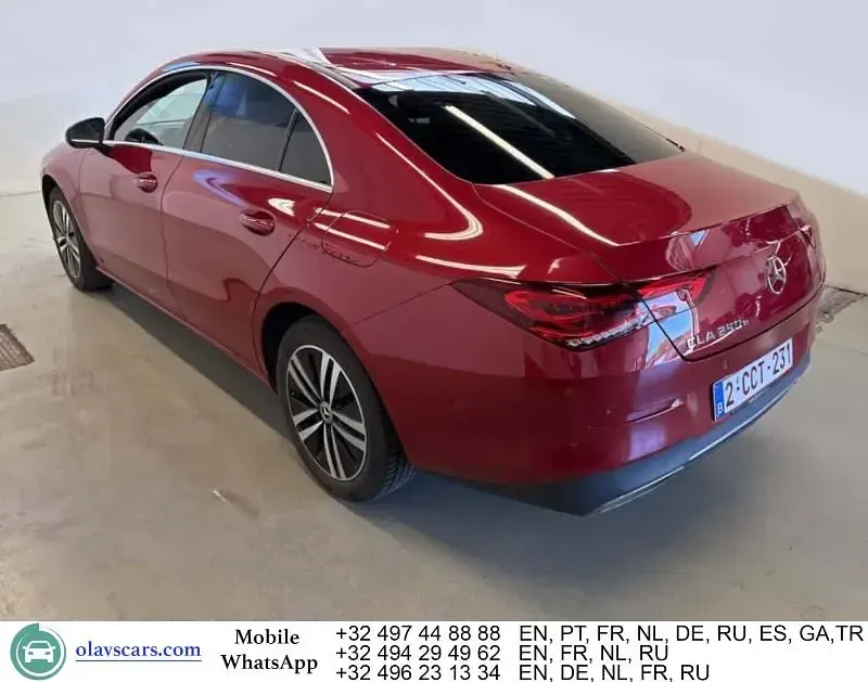 Usata Mercedes CLA250e Progressive 218 CV (160 kW) 2022 Rosso Berlina