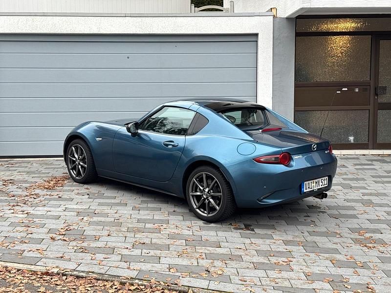 Blau Gebraucht 2018 Mazda MX5 Exclusive-Line Cabrio | 18.900 € (Guter Preis) - Bild 1/4