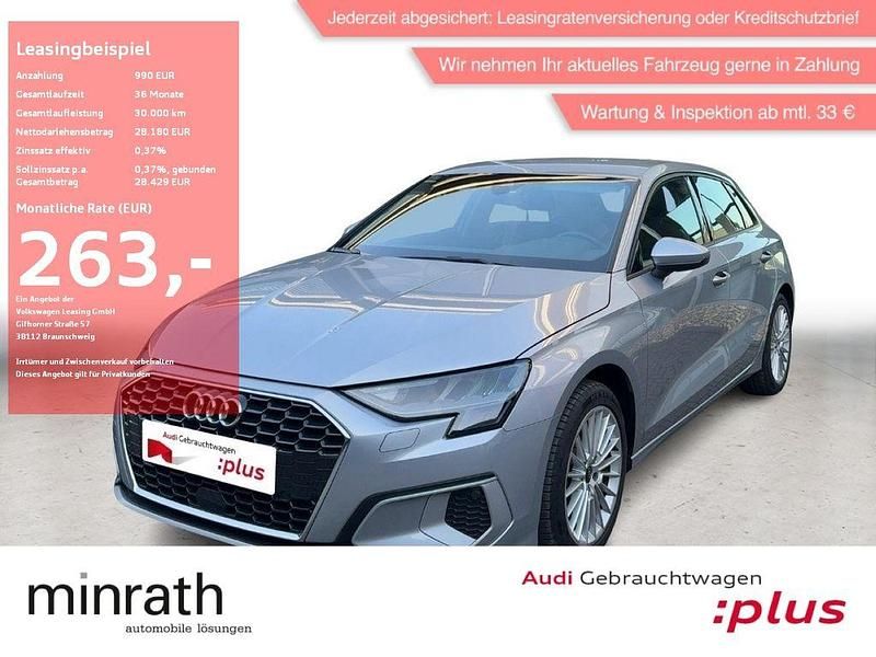 Florettsilber metallic Gebraucht 2024 Audi A3 Advanced Plus Limousine | 28.180 € (Superpreis) - Bild 1/4