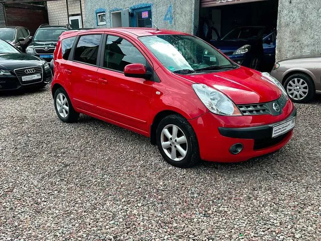 Gebraucht Nissan Note Acenta 88 PS (64 kW) 2007 Rot Kleinwagen