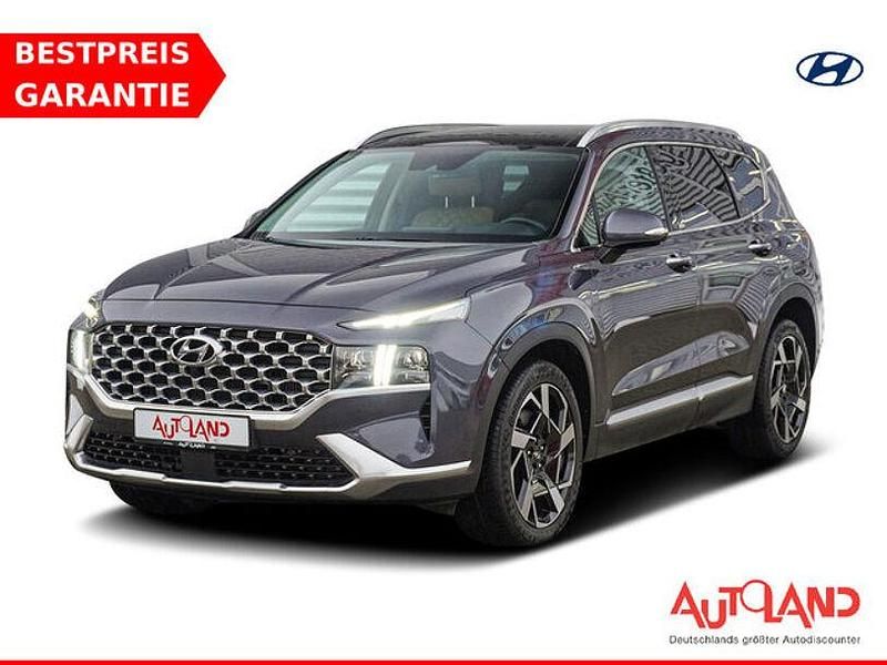 Blau Gebraucht 2021 Hyundai Santa Fe Prime SUV | 36.990 € (Fairer Preis) - Bild 1/4