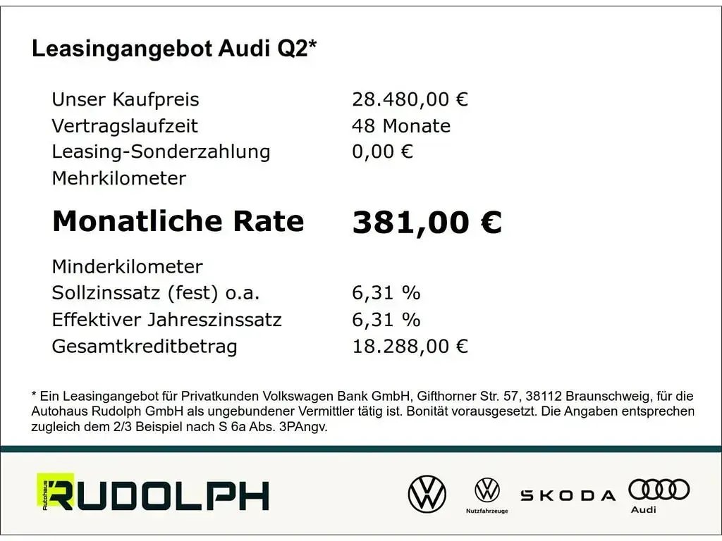Gebraucht Audi Q2 Comfort 150 PS (110 kW) 2024 Schwarz SUV