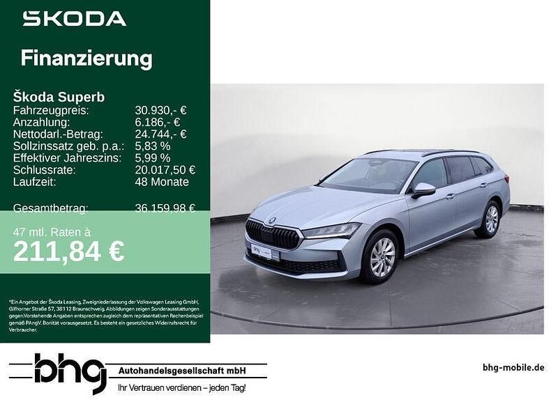 Gebraucht Skoda Superb Essence 150 PS (110 kW) 2025 Silber Kombi