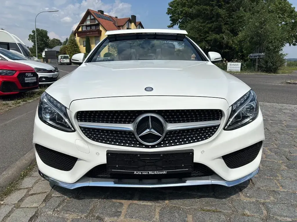 Gebraucht Mercedes C250 AMG line 204 PS (150 kW) 2017 Weiß Cabrio