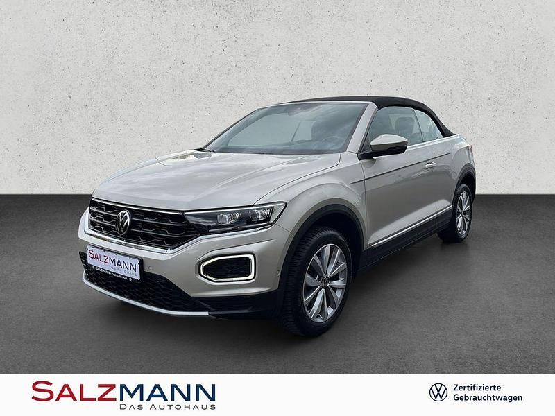 Silber Gebraucht 2020 VW T-Roc Cabriolet Style Cabrio | 21.989 € (Fairer Preis) - Bild 1/4