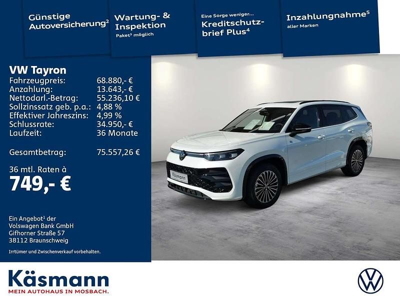 Oryxweiß perlmutteffekt Neu 2025 VW Tayron R-line SUV | 68.880 € (Teuer) - Bild 1/4