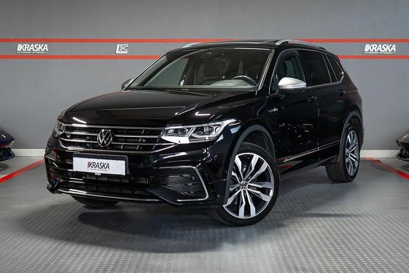 Schwarz Gebraucht 2022 VW Tiguan Allspace R-line SUV | 41.950 € (Teuer) - Bild 1/4