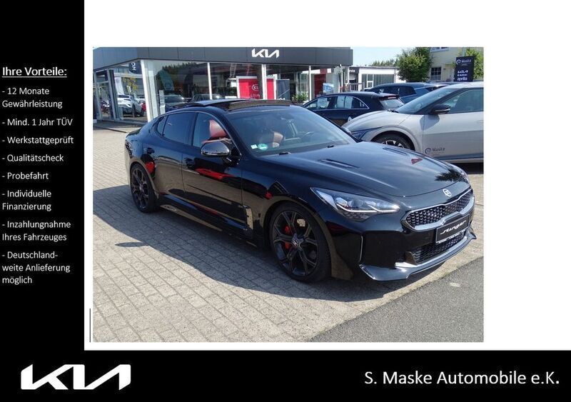 Schwarz Gebraucht 2018 Kia Stinger Limousine | 31.270 € (Fairer Preis) - Bild 1/4