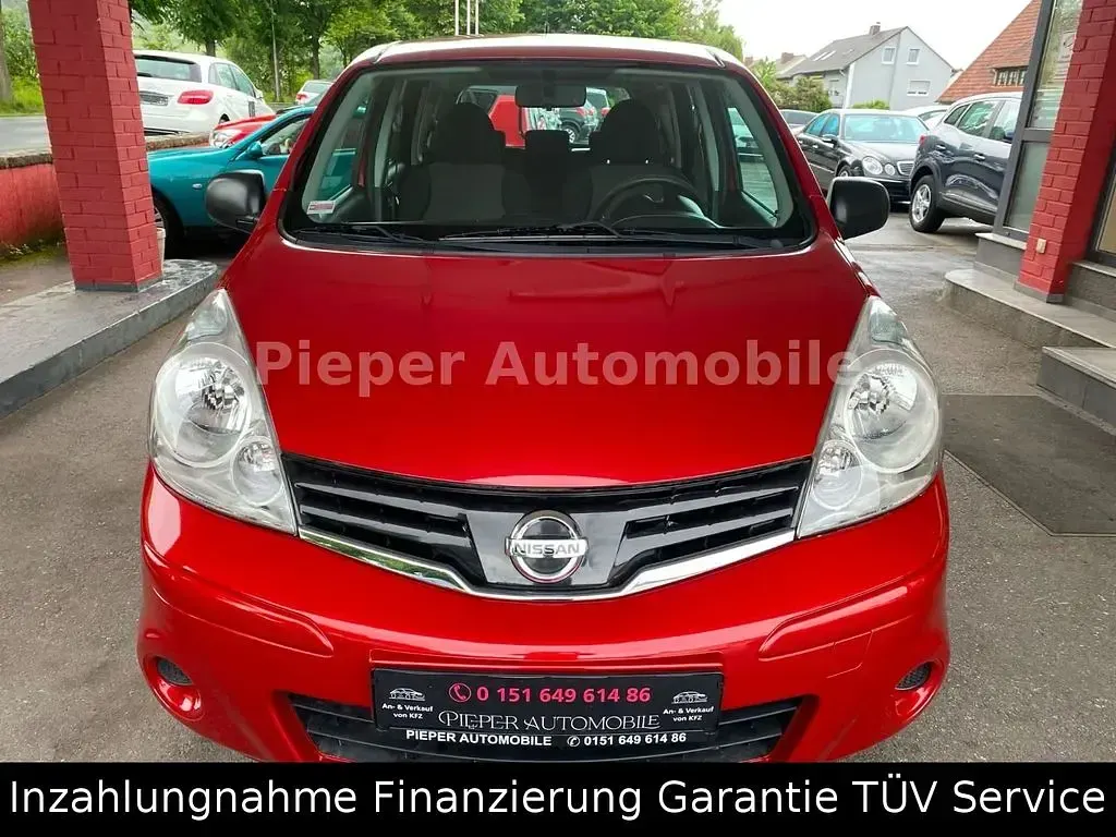 Gebraucht Nissan Note Visia 88 PS (64 kW) 2009 Rot Kleinwagen