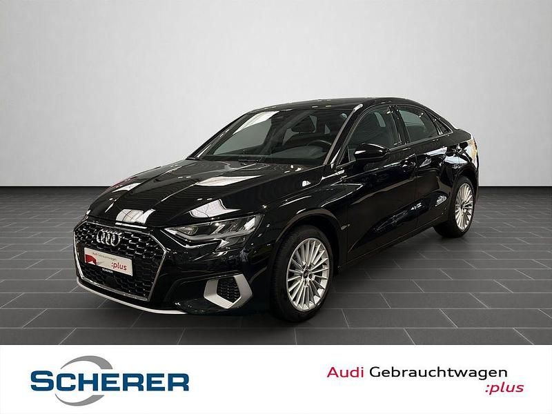 Mythosschwarz metallic (metallic) Gebraucht 2021 Audi A3 Advanced Plus Limousine | 23.990 € (Etwas zu teuer) - Bild 1/4