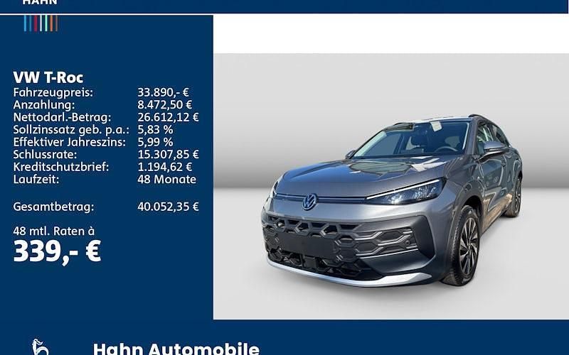 Neu VW T-Roc Life 116 PS (85 kW) 2026 Grau SUV