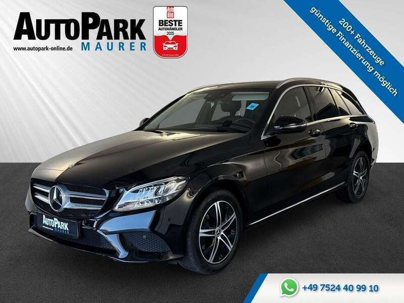 Schwarz Gebraucht 2021 Mercedes C200 Avantgarde Kombi | 17.998 € (Guter Preis) - Bild 1/4