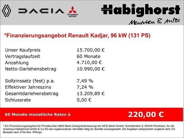 Gebraucht Renault Kadjar Bose Edition 131 PS (96 kW) 2018 Schwarz SUV